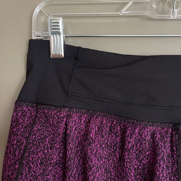 Lululemon Run Times Short Purple Black Size 6 Athletic Gym Workout Running - Picture 7 of 16
